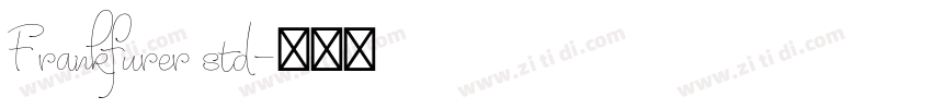 Frankfurer std字体转换